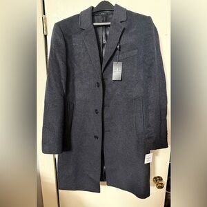 London Fog Men's Dark Gray over Coat/trench coat